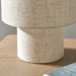 Buxton Natural Faux Linen Table Lamp