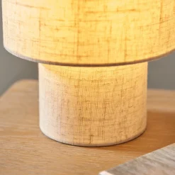 Buxton Natural Faux Linen Table Lamp