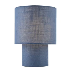 Buxton Navy Faux Linen Table Lamp