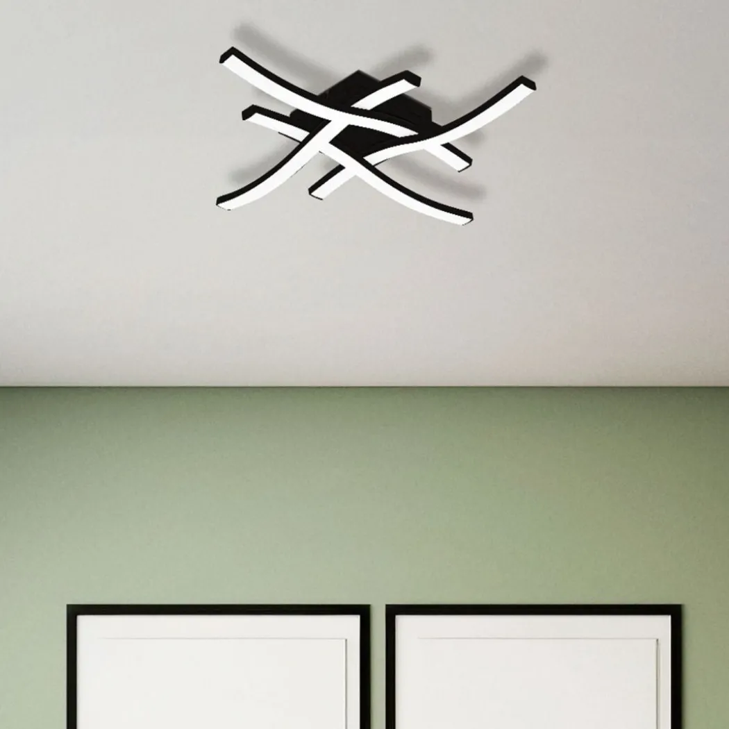 Cabezas Black Flush LED Ceiling Light