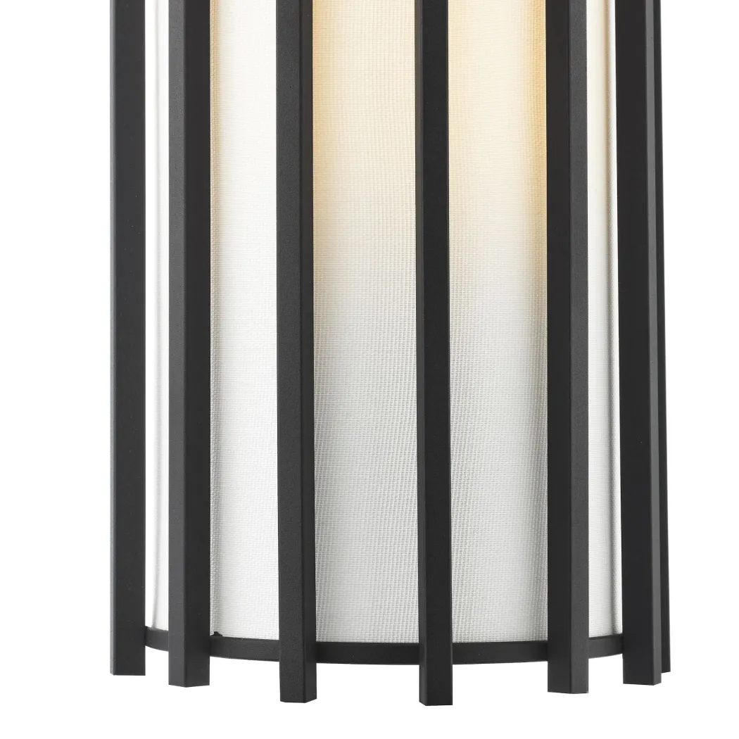 Cagliari Matte Black & Ivory Wall Light