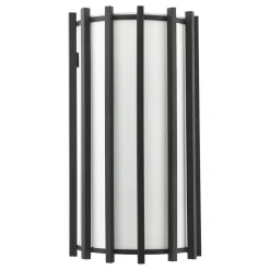 Cagliari Matte Black & Ivory Wall Light