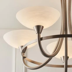 Cagney 5 Light Ceiling Light Satin Chrome