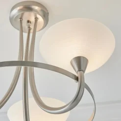 Cagney 3 Light Ceiling Light Satin Chrome