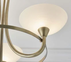 Cagney 3 Light Ceiling Light Antique Brass