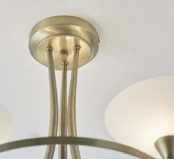 Cagney 3 Light Ceiling Light Antique Brass