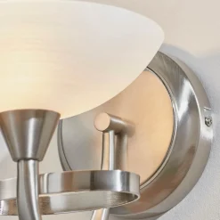 Cagney Satin Chrome Wall Light