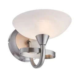Cagney Satin Chrome Wall Light