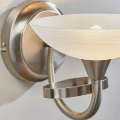 Cagney Satin Chrome Wall Light