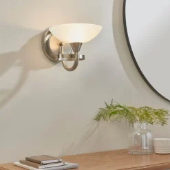 Cagney Satin Chrome Wall Light
