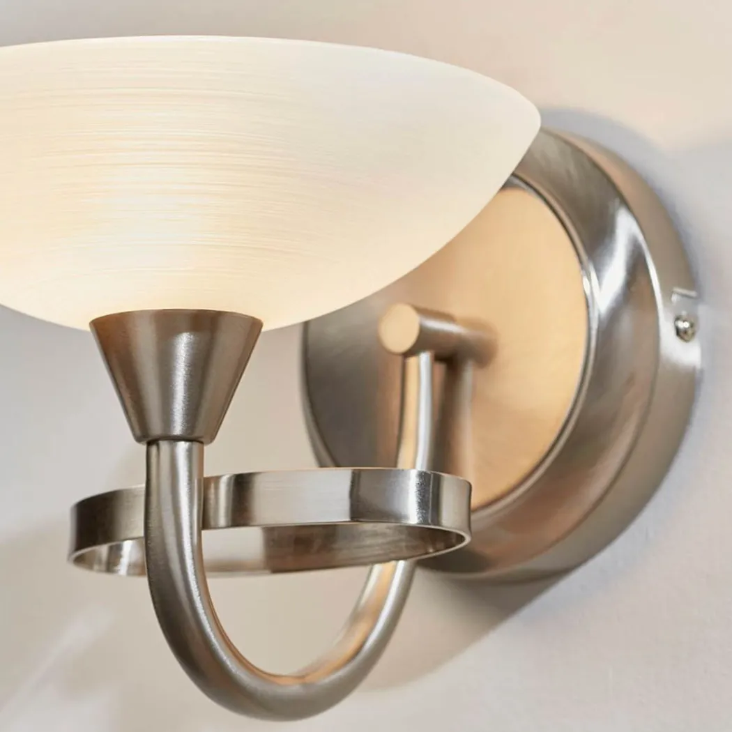 Cagney Satin Chrome Wall Light