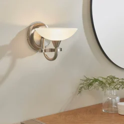 Cagney Satin Chrome Wall Light