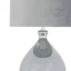 Cairo Grey & Mirror Glass Table Lamp