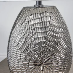 Caitlin Small Silver Ceramic Table Lamp