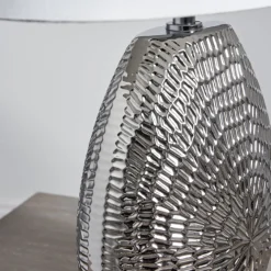 Caitlin Small Silver Ceramic Table Lamp