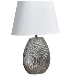 Caitlin Small Silver Ceramic Table Lamp