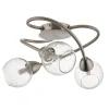 Callen Satin Nickel 3 Light Flush Ceiling Light