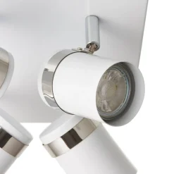 Camden 4 Light White Ceiling Spotlight Plate