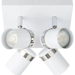 Camden 4 Light White Ceiling Spotlight Plate