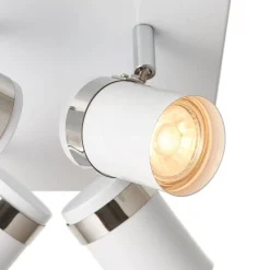 Camden 4 Light White Ceiling Spotlight Plate