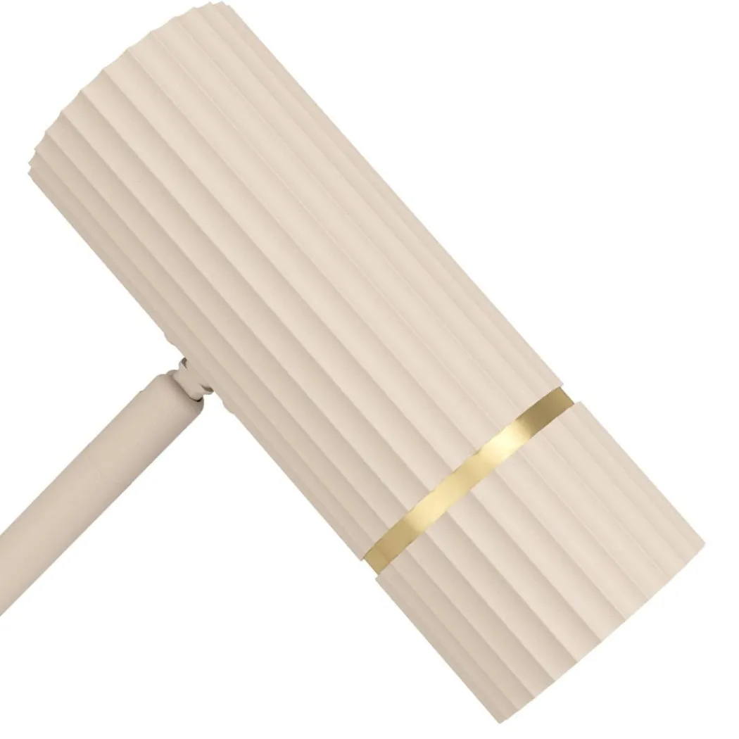 Caminia Sand & Gold Desk Table Lamp
