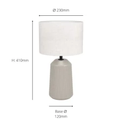 Capalbio Sandy Natural Table Lamp
