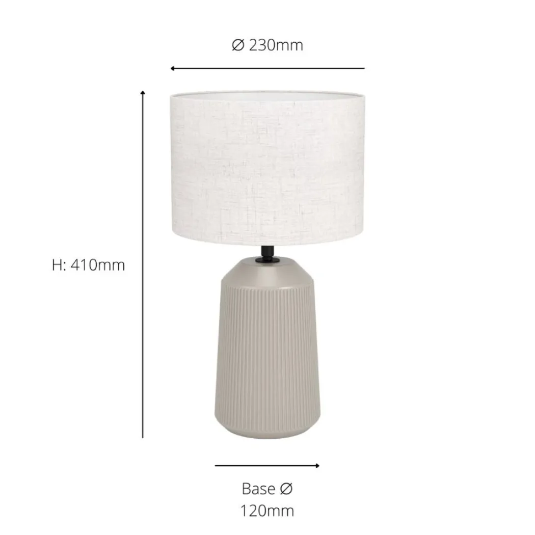 Capalbio Sandy Natural Table Lamp