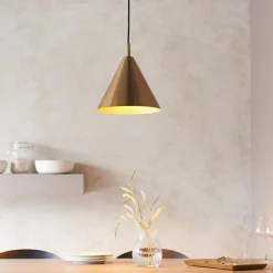 Cape Antique Brass Pendant Ceiling Light