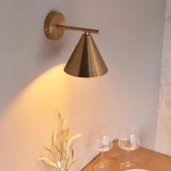 Cape Antique Brass Task Wall Light