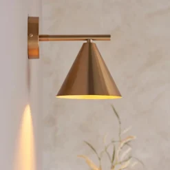 Cape Antique Brass Task Wall Light