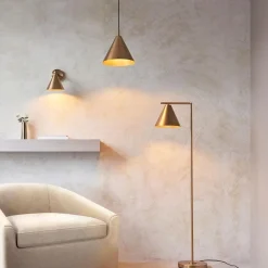 Cape Antique Brass Task Wall Light