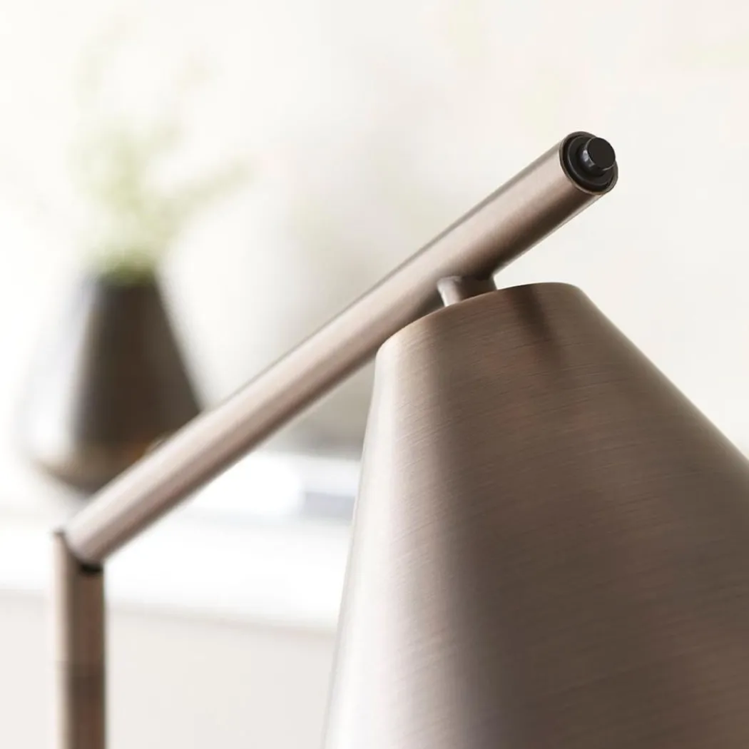 Cape Antique Bronze Task Floor Lamp