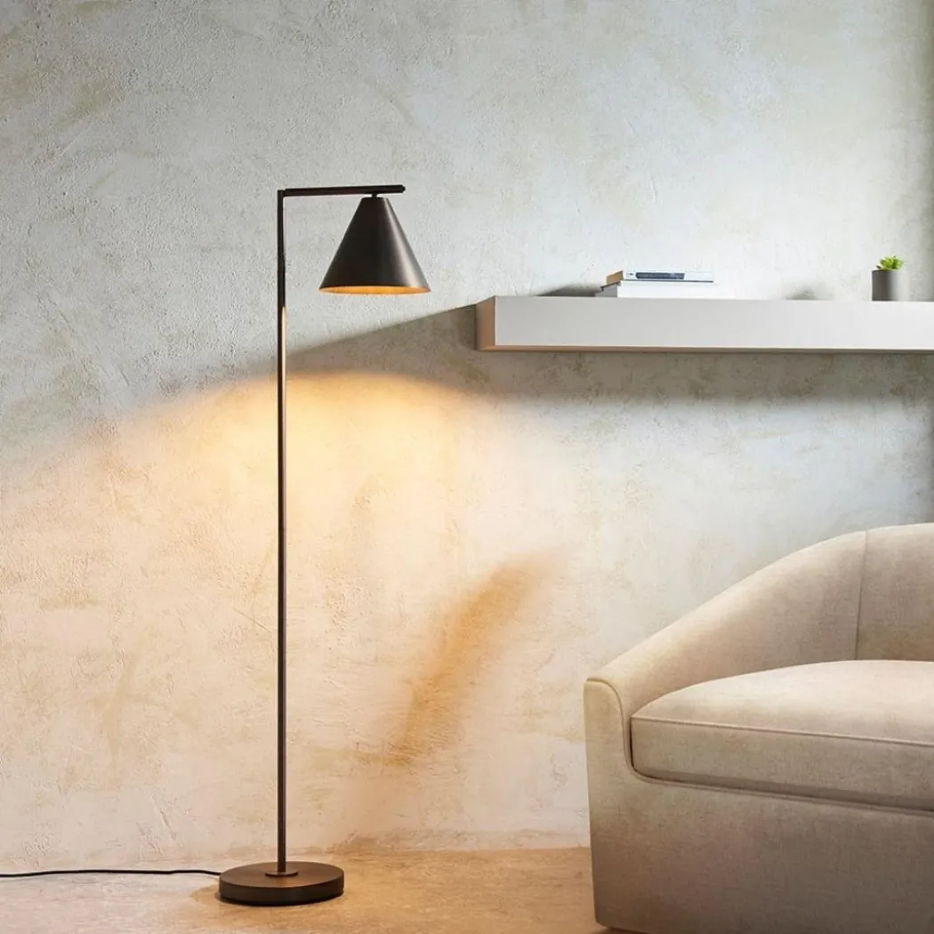 Cape Antique Bronze Task Floor Lamp