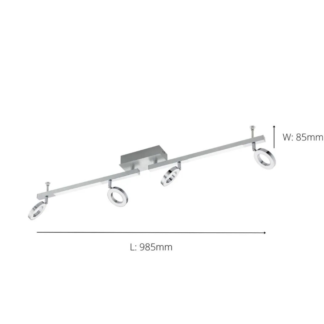 Cardillio 4 Light LED Ceiling Spotlight Bar