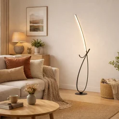 Cardoncito Black LED Floor Lamp