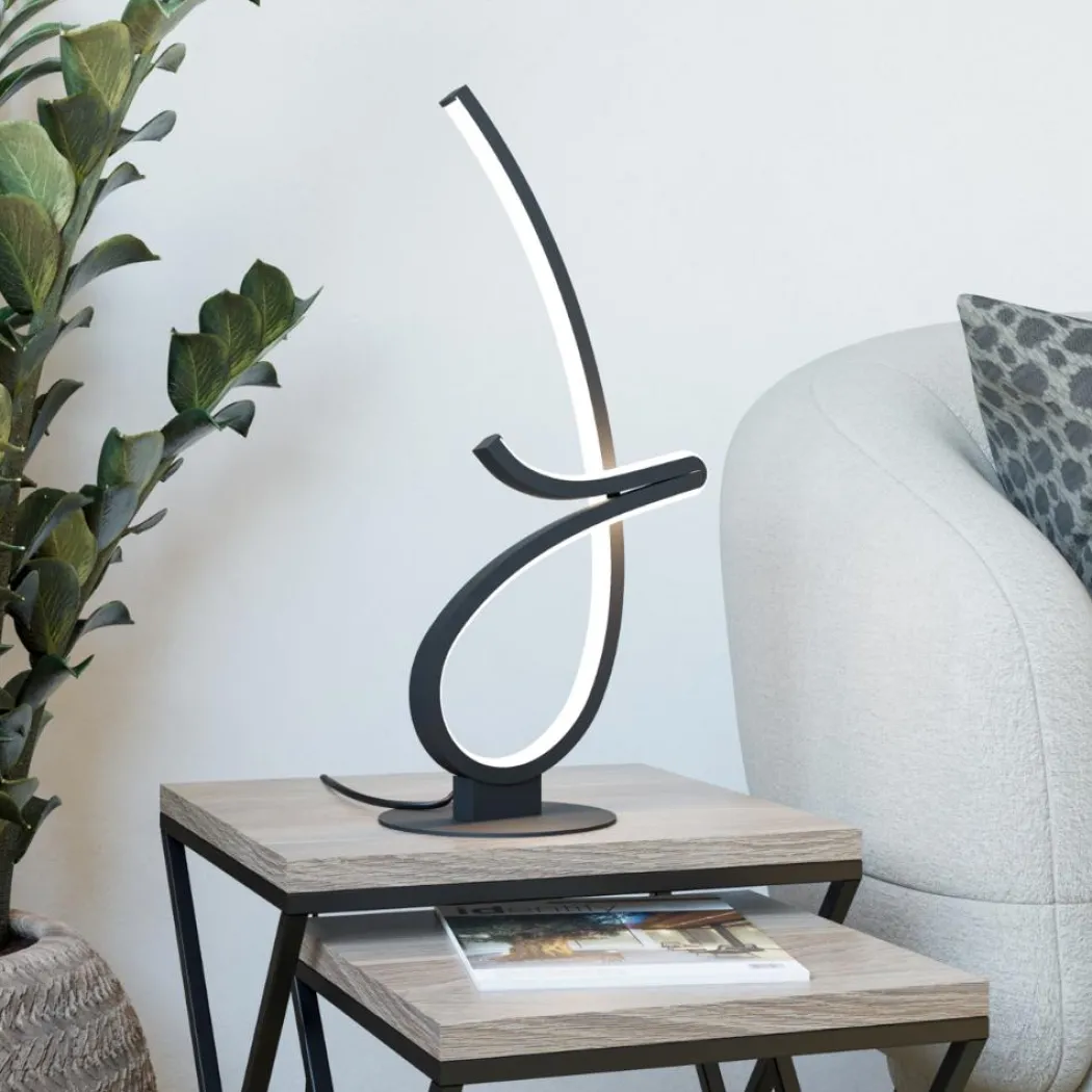 Cardoncito Black LED Table Lamp