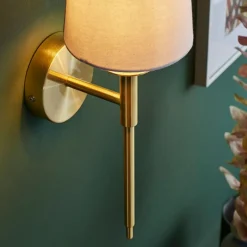 Carlota Brass and White Wall Bracket