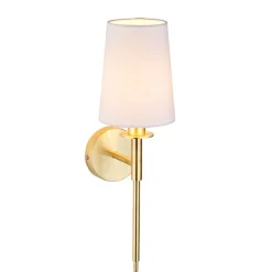 Carlota Brass and White Wall Bracket