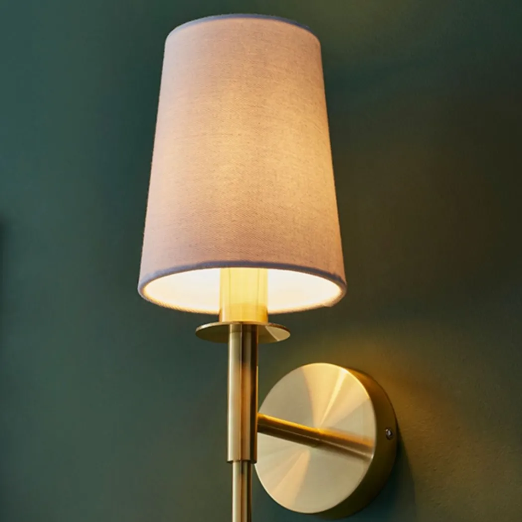 Carlota Brass and White Wall Bracket