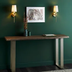 Carlota Brass and White Wall Bracket