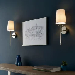 Carlota Nickel and White Wall Bracket