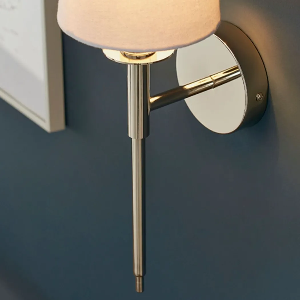 Carlota Nickel and White Wall Bracket