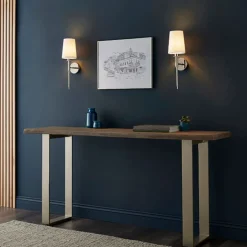 Carlota Nickel and White Wall Bracket