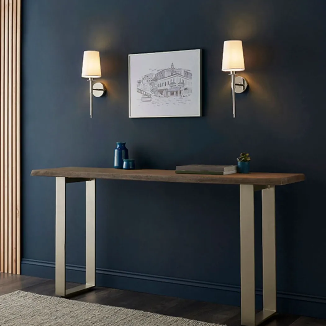 Carlota Nickel and White Wall Bracket