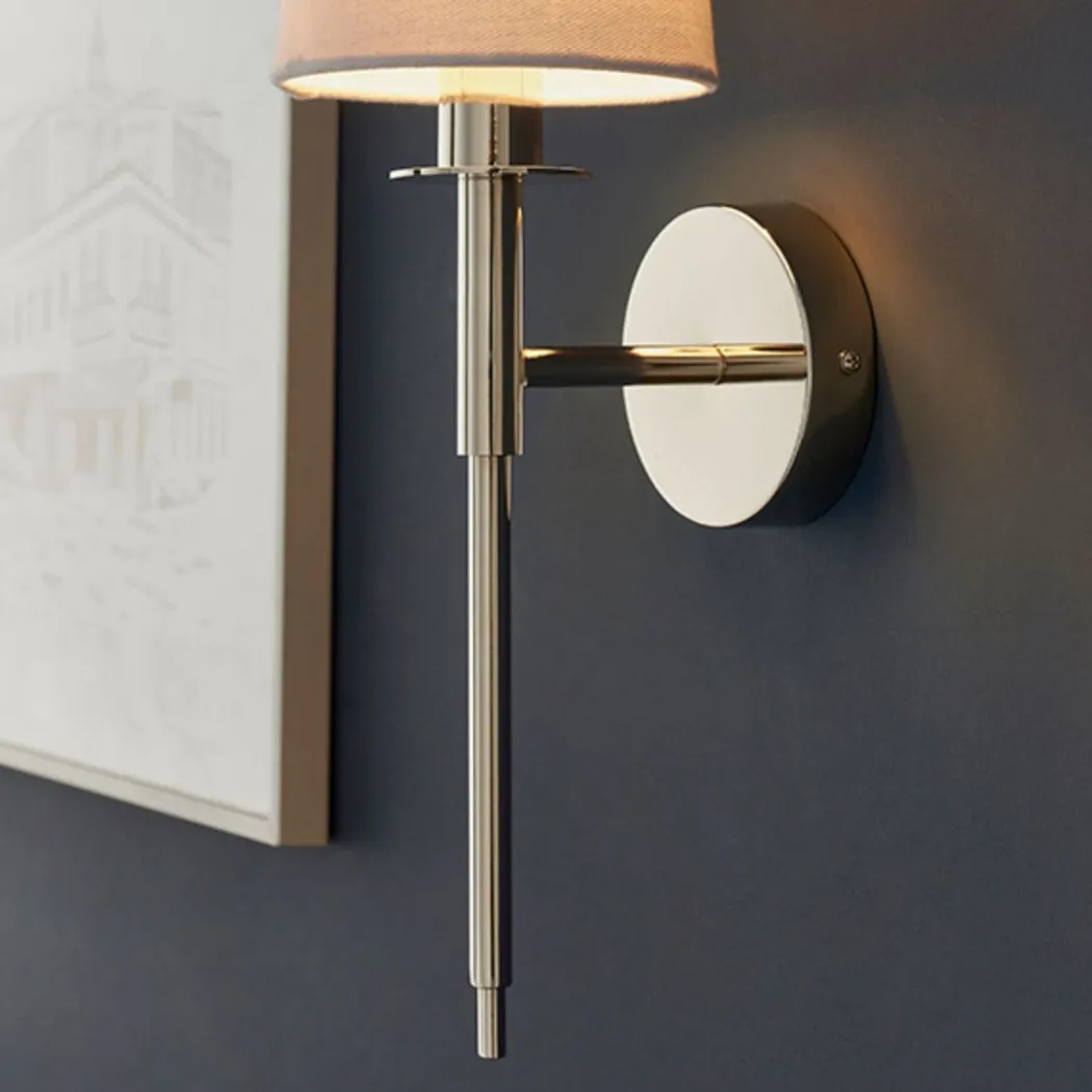 Carlota Nickel and White Wall Bracket