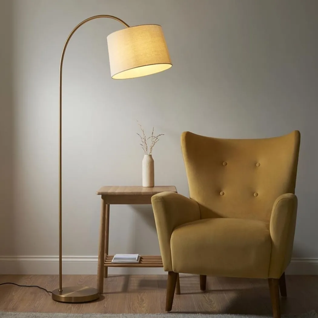 Carlson Brass Arc Floor Lamp