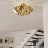 Carlton Gold Flush Ceiling Light