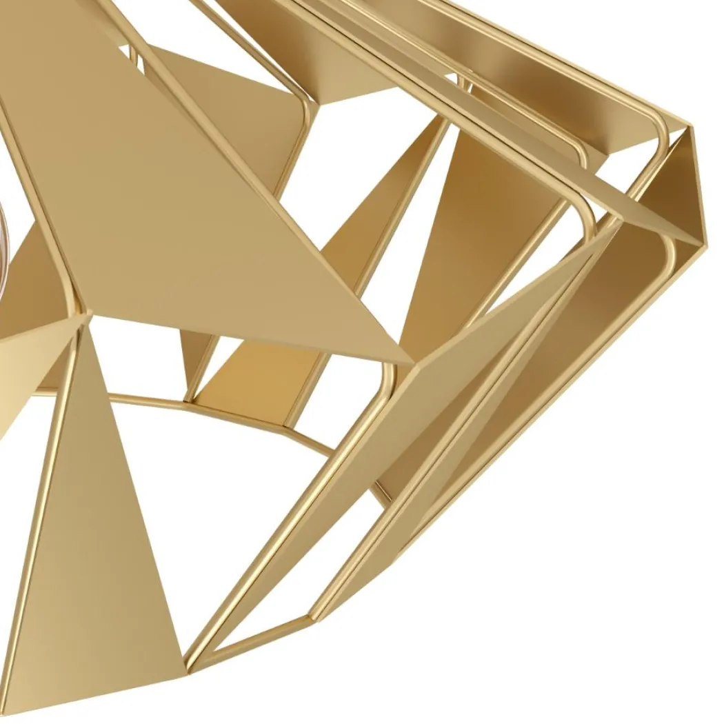 Carlton Gold Flush Ceiling Light