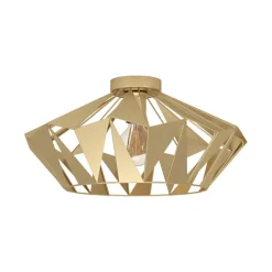 Carlton Gold Flush Ceiling Light
