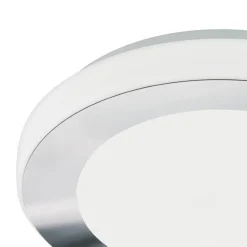 Carpi Chrome LED Bathroom Flush Ceiling Light